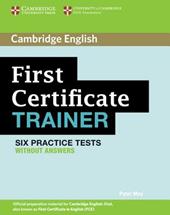 First certificate trainer. Practice tests without answers.