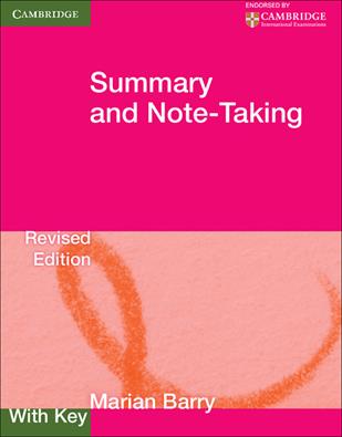 Summary and Note-Taking. Book with key - Marian Barry - Libro Cambridge 2016 | Libraccio.it