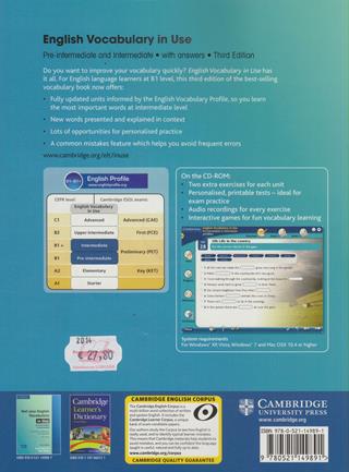 English vocabulary in use. Pre-intermediate and intermediate. Con CD-ROM. Con espansione online - Stuart Redman - Libro Cambridge 2011 | Libraccio.it