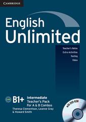 English Unlimited. Level B1+ Teacher's Pack (Teacher's Book + DVD-ROM). Con CD-ROM