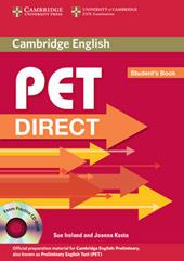 Pet direct. Student's book. Con CD-ROM