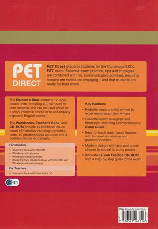 Pet direct. Student's book. Per la Scuola media. Con CD-ROM - Sue Ireland, Joanna Kosta - Libro Cambridge 2011 | Libraccio.it
