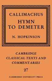 Callimachus: Hymn to Demeter