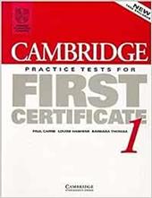 Cambridge first certificate in english. Student's book.