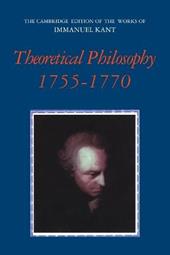 Theoretical Philosophy, 1755–1770