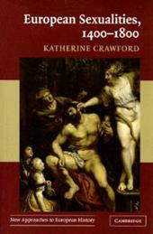 European Sexualities, 1400–1800