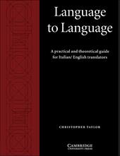 Language to Language. Book Paperback