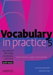 VOCABULARY IN PRACTICE 5 - INTERMEDIATE TO UPPER INTERMEDIATE