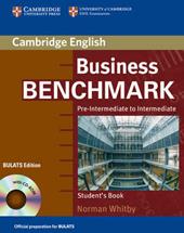 BUSINESS BENCHMARK. PRE-INTERMEDIATE-INTERMEDIATE BULATS ED.