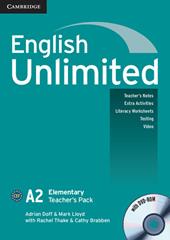 English Unlimited. Level A2 Teacher's Pack. Teacher's Book. Con DVD-ROM