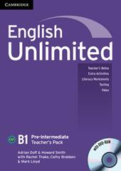 English Unlimited. Level B1 Teacher's Pack. Teacher's Book. Con DVD-ROM