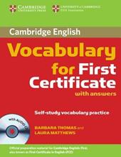Cambridge vocabulary for first certificate. With answers. Con CD Audio