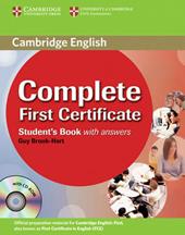 Complete first certificate. Student's book. With answers. Con CD-ROM