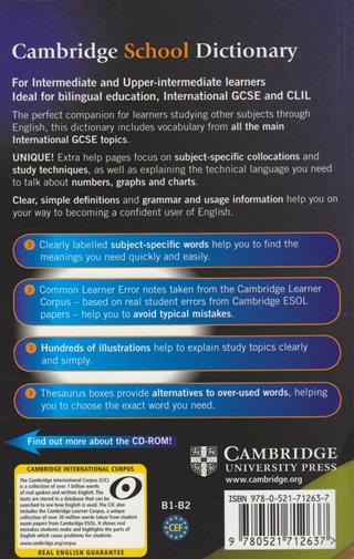 Cambridge school dictionary. Per le Scuole superiori. Con CD-ROM  - Libro Cambridge 2009 | Libraccio.it