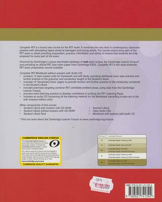 Complete Pet. Workbook. Per le Scuole superiori. Con CD Audio - Peter May, Emma Heyderman - Libro Cambridge 2010 | Libraccio.it