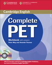 Complete Pet. Workbook. With answers. Con CD Audio
