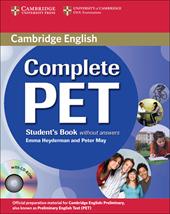 Complete Pet. Student's book. Con CD-ROM