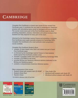 Complete first certificate. Student's book-Workbook. Without answers. Con CD Audio. Con CD-ROM - Guy Brook-Hart - Libro Cambridge 2009 | Libraccio.it