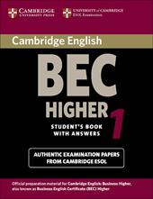 Cambridge English Business Certificate. Higher 1 Student's Book with answers