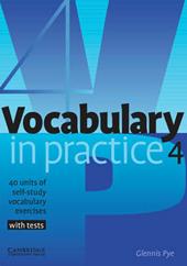 VOCABULARY IN PRACTICE 4 - INTERMEDIATE