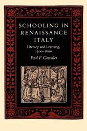 Schooling in Renaissance Italy