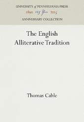 The English Alliterative Tradition