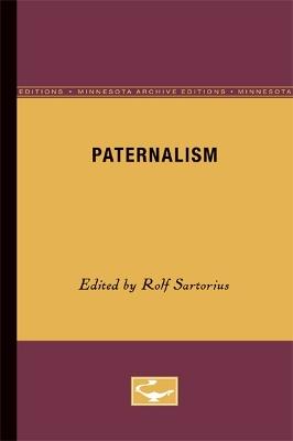 Paternalism  - Libro University of Minnesota Press | Libraccio.it