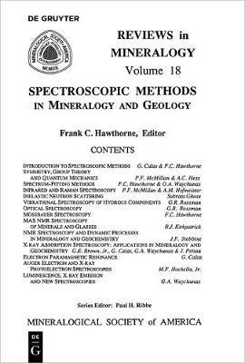 Spectroscopic Methods in Mineralogy and Geology  - Libro de Gruyter, Reviews in Mineralogy & Geochemistry | Libraccio.it