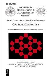 High-Temperature and High Pressure Crystal Chemistry