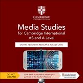 Cambridge International AS & A Level Media Studies. Teacher's Resource Access Card. Con espansione online