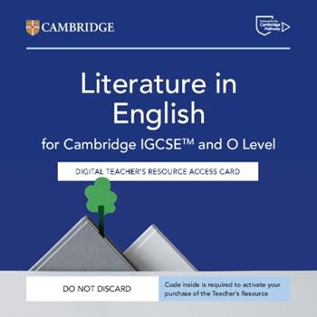 Cambridge IGCSE and O Level Literature in English. Digital Teachers Resource. Access Card. Per le Scuole superiori - Carey Russell, Thris Miller, Mark Beales - Libro Cambridge 2026 | Libraccio.it