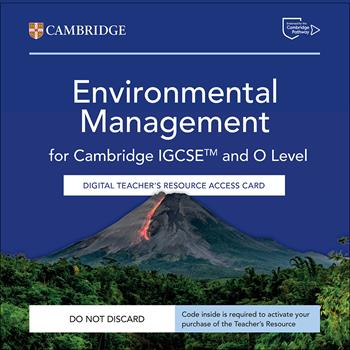 Cambridge IGCSE and O Level Environmental Management. Digital Teacher's Resource Access Card - Gary Skinner, Ken Crafer, Melissa Turner - Libro Cambridge 2025 | Libraccio.it