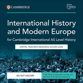 Cambridge International AS Level History. Digital Teachers Resource Access Card - John Etty, Patrick Walsh-Atkins - Libro Cambridge 2025 | Libraccio.it