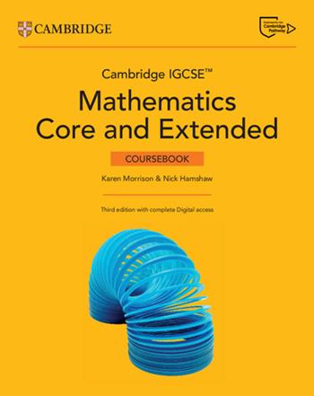 Cambridge IGCSE™ mathematics core and extended Cambridge online mathematics course. Per le Scuole superiori. - Karen Morrison, Nick Hamshaw - Libro Cambridge 2026 | Libraccio.it
