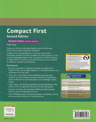 Compact first. Student's book-Workbook. Without answers. Con CD Audio. Con e-book. Con espansione online. Con CD-ROM - Peter May - Libro Cambridge 2014 | Libraccio.it