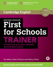 First for schools trainer. Six practice tests. With answers. Con espansione online