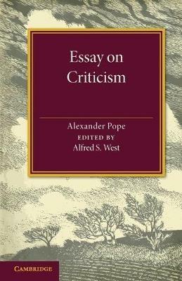 Essay on Criticism - Alexander Pope - Libro Cambridge University Press | Libraccio.it