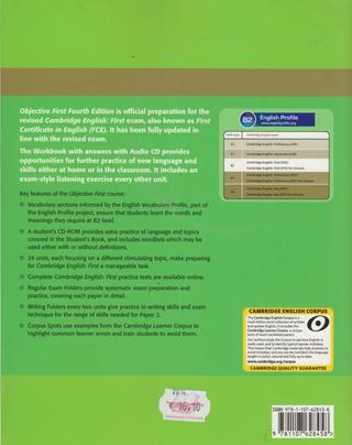 Objective first certificate. Workbook with answers. Con CD Audio. Con espansione online - Annette Capel, Wendy Sharp - Libro Cambridge 2014 | Libraccio.it