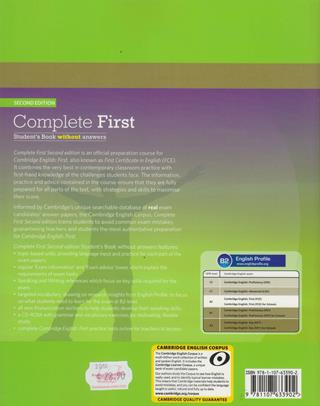 Complete first certificate. Student's book without answers. Con CD-ROM. Con espansione online  - Libro Cambridge 2014 | Libraccio.it
