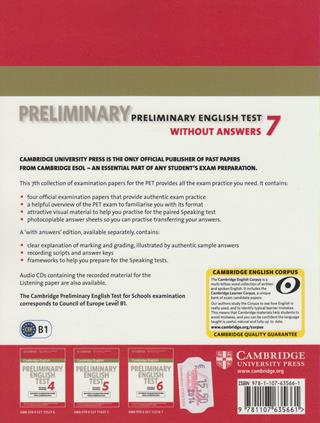 Cambridge preliminary english test. Student's book. Without answers. Per le Scuole superiori. Vol. 7  - Libro Cambridge 2012 | Libraccio.it