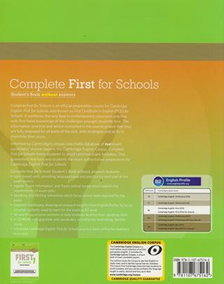 Complete first certificate for schools. Student's book-Workbook without answer. e CD-ROM. Con CD Audio. Con espansione online  - Libro Cambridge 2014 | Libraccio.it