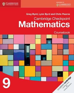 Cambridge Checkpoint Mathematics. Coursebook Stage 9 - Byrd Greg, Byrd Lynn, Chris Pearce - Libro Cambridge 2015 | Libraccio.it