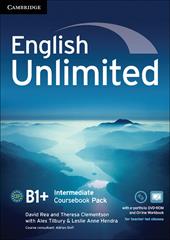 English Unlimited. Level B1+ Coursebook with e-Portfolio and Online Workbook Pack