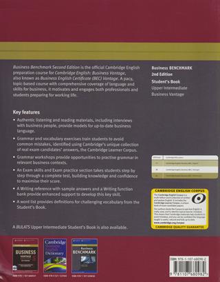 Business benchmark. Upper intermediate. Business vantage student's book. Con espansione online - Guy Brook-Hart, Norman Whitby - Libro Cambridge 2013, Business Benchmark | Libraccio.it