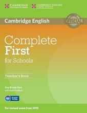 Complete First for Schools. Teacher's book