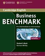 Business benchmark. Pre-intermediate to intermediate. Con espansione online