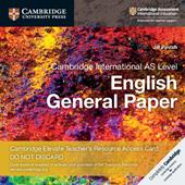 Cambridge international AS level English general paper. Teacher's resource access card. Card con codice di accesso alla piattaforma Elevate. Per le Scuole superiori