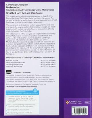 Cambridge checkpoint mathematics. Coursebook. Stage 8. Per le Scuole superiori. - Byrd Greg, Byrd Lynn, Chris Pearce - Libro Cambridge 2019 | Libraccio.it