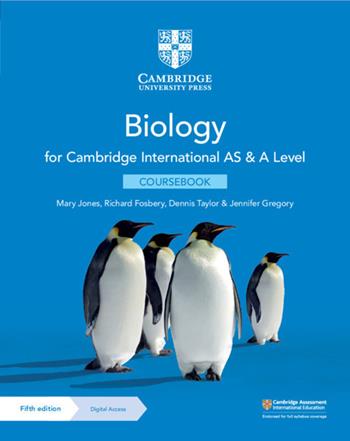 Cambridge international AS & A level biology. Coursebook. - Mary Jones, Richard Fosbery, Jennifer Gregory - Libro Cambridge 2020 | Libraccio.it
