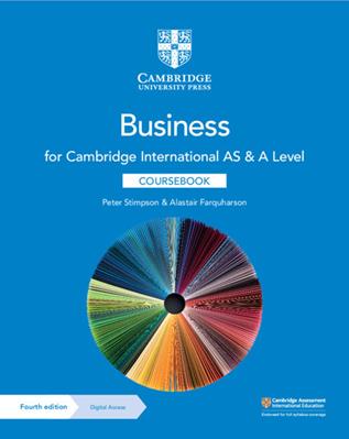 Cambridge International AS and A Level Business. Coursebook. Per le Scuole superiori. per accesso online - Peter Stimpson, Alastair Farquharson - Libro Cambridge 2021 | Libraccio.it